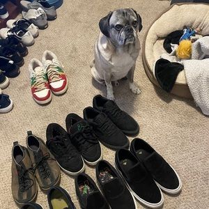 A lot of size 11.5 shoes